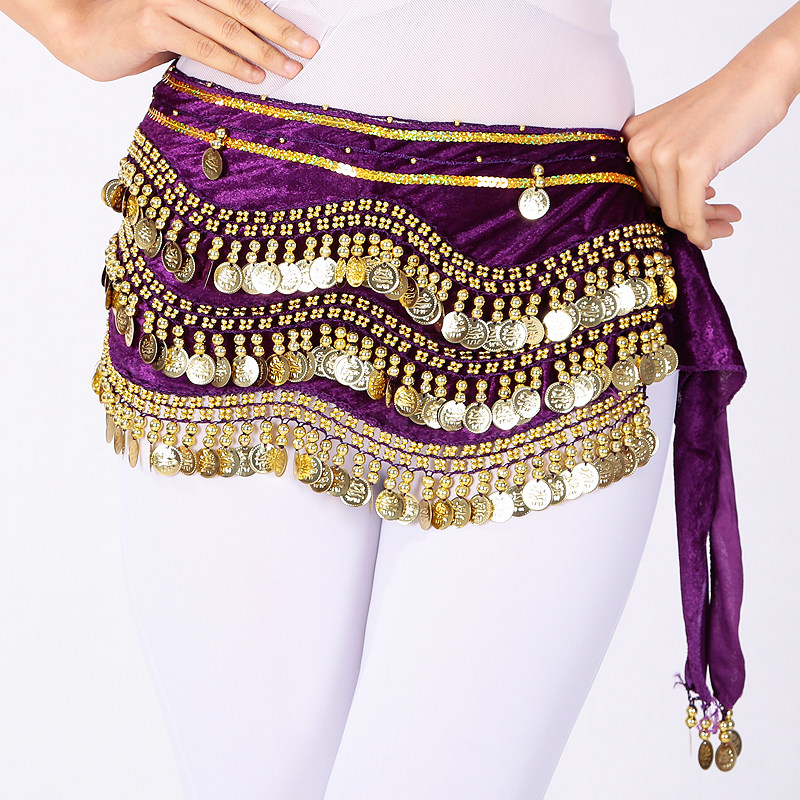 新款肚皮舞腰链印度舞绒布臀巾腰封加密初学者练习腰巾表演出腰带,运动/瑜伽/健身/球迷用品,肚皮舞腰链,淘宝优惠券,粉丝福利购,淘宝优惠卷