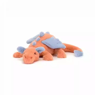 英国jellycat柿色雪龙毛绒玩具柔软儿童柿子龙玩偶柔软宝宝礼物
