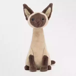 英国Jellycat艾丽斯暹罗猫毛绒玩具可爱猫猫儿童节礼物生日礼物