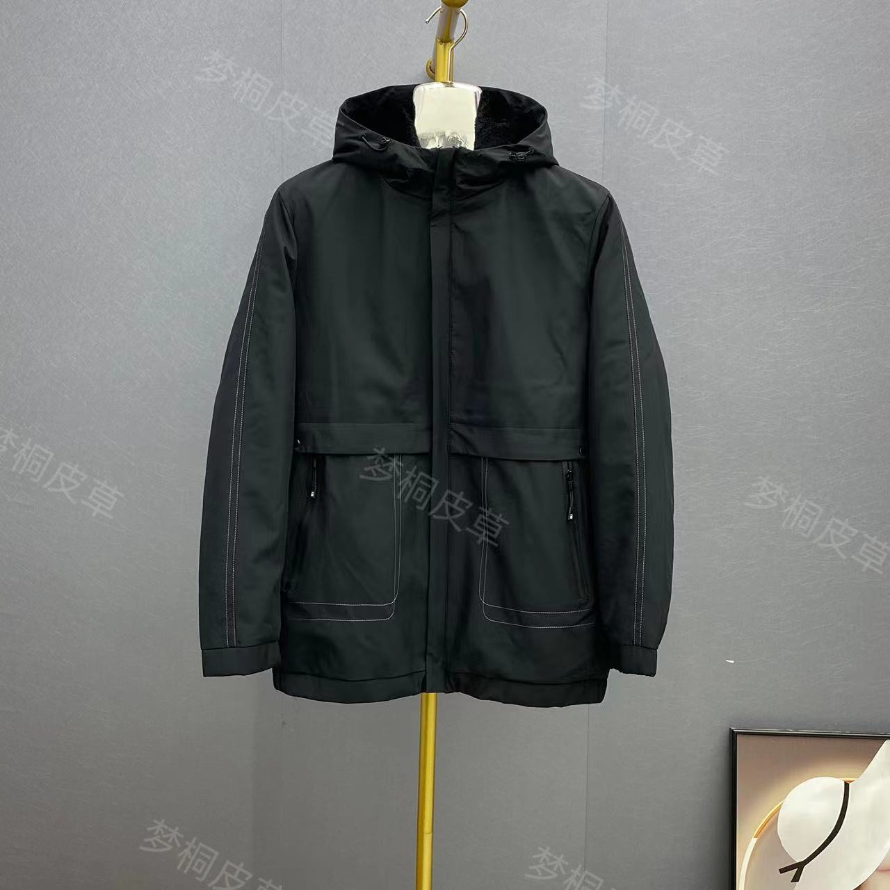 特价夹克款派克服男短款可拆卸冬