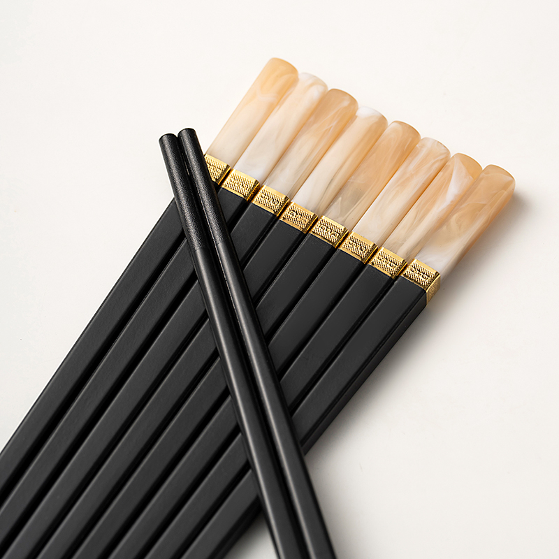 onlycook精致仿玉石合金筷子