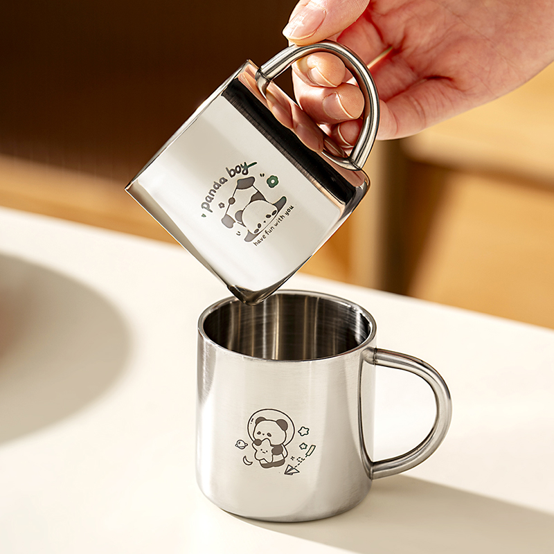 onlycook304不锈钢儿童学饮杯