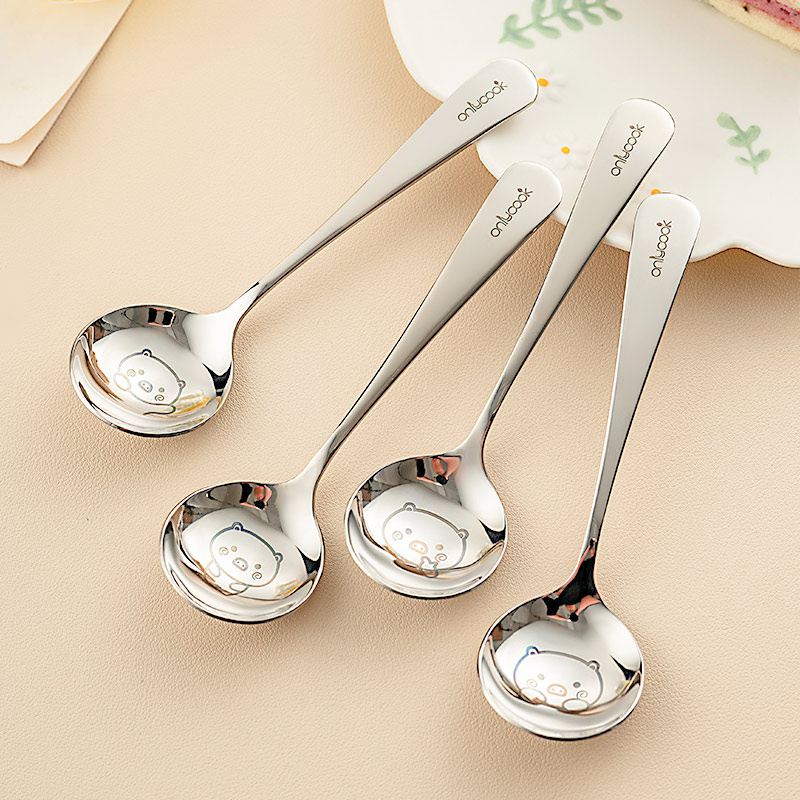 onlycook卡通小猪不锈钢勺子
