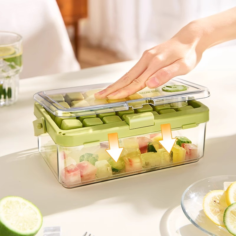 onlycook制冰盒按压冰块模具