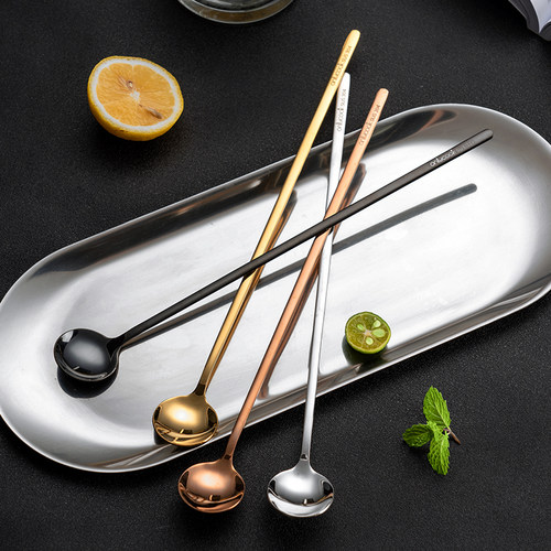 onlycook韩式304长柄甜品勺