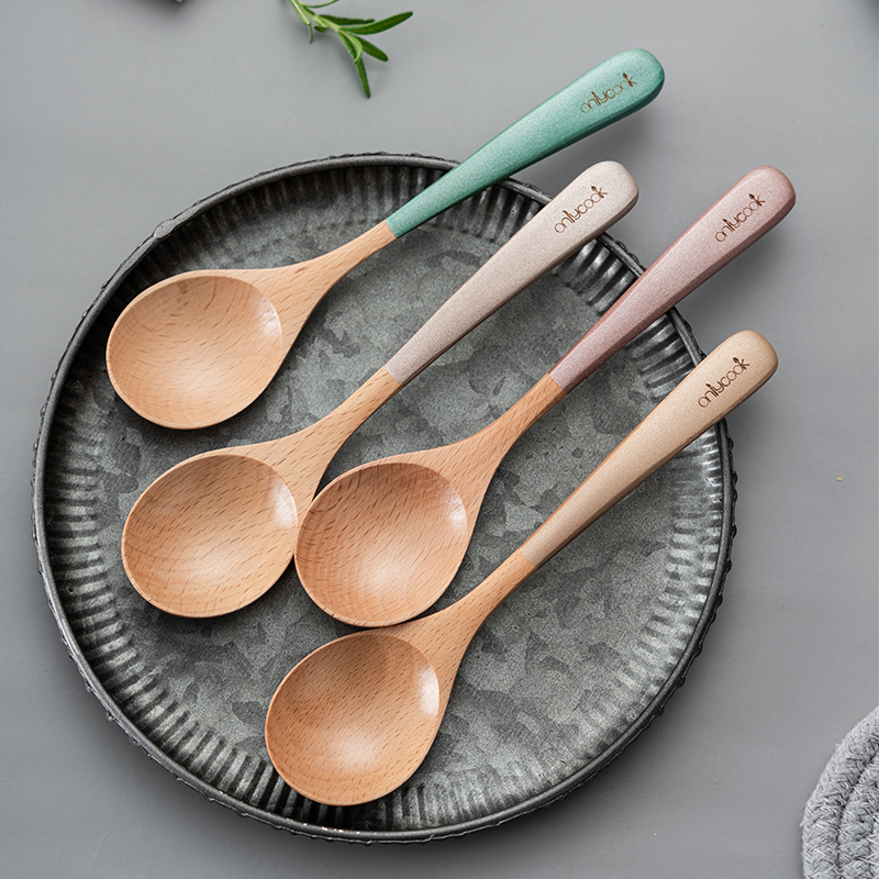 onlycook家用木勺汤勺儿童餐具