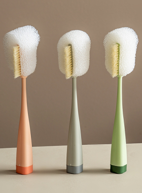 onlycook可立杯刷长柄保温杯刷子杯子清洁神器无死角奶瓶刷洗杯子