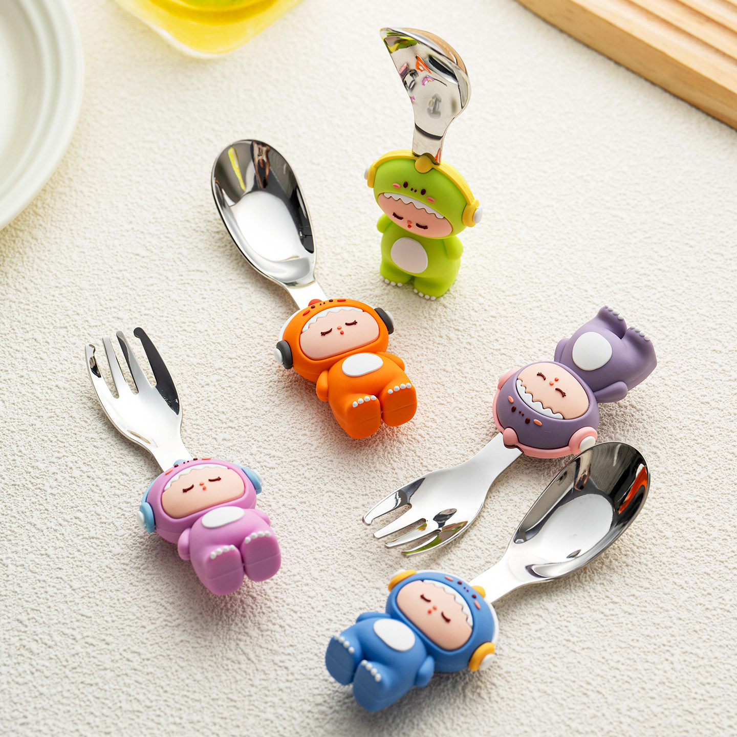 onlycook可立儿童勺子叉子短柄316不锈钢宝宝吃饭元宝勺便携餐具,婴童用品,儿童勺,淘宝优惠券,粉丝福利购,淘宝优惠卷