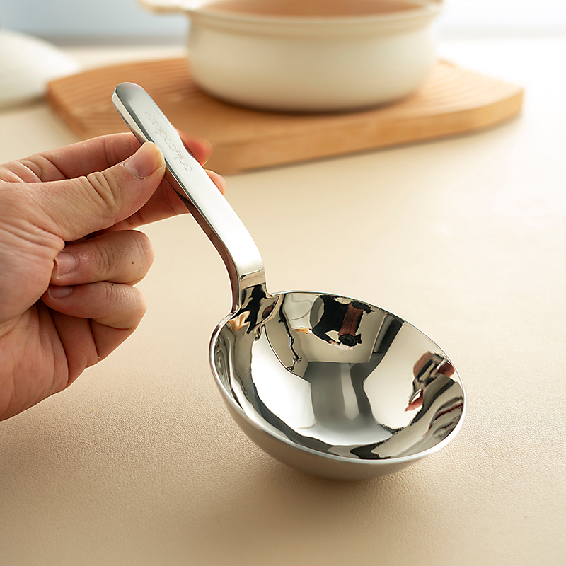 onlycook加厚304不锈钢大汤勺