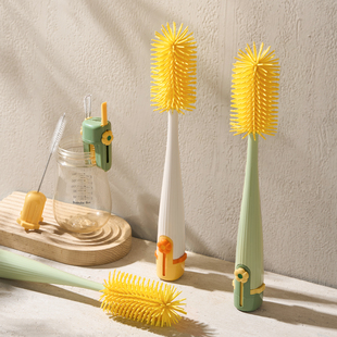 onlycook硅胶杯刷刷奶瓶专用五合一洗杯子神器多功能清洁刷吸管刷