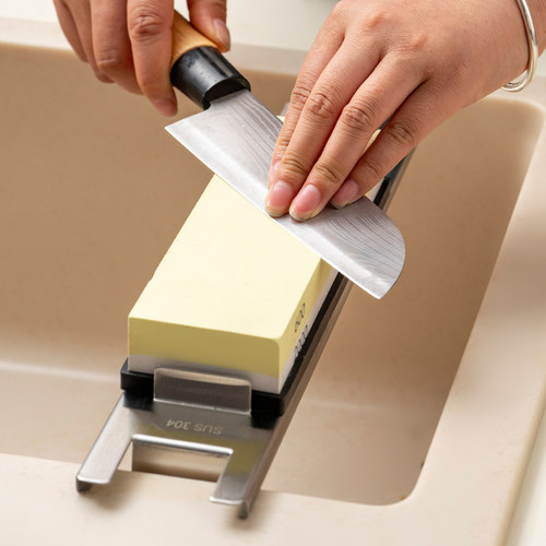 onlycook白刚玉磨刀石水槽磨刀架