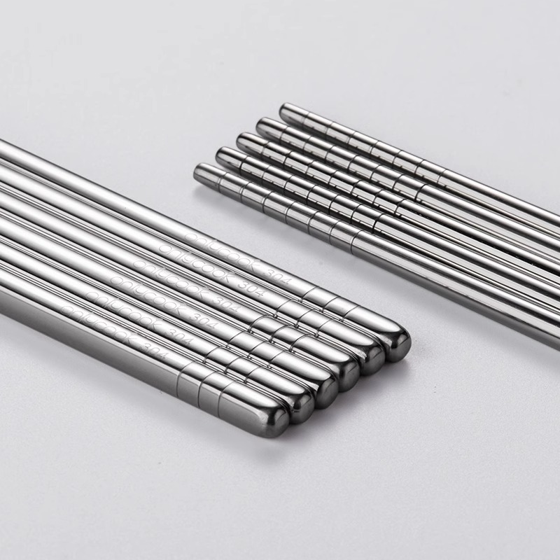 onlycook韩式304不锈钢筷子套装