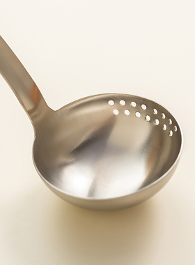 onlycook火锅汤勺漏勺二合一304不锈钢长柄盛汤勺子大号过滤油勺