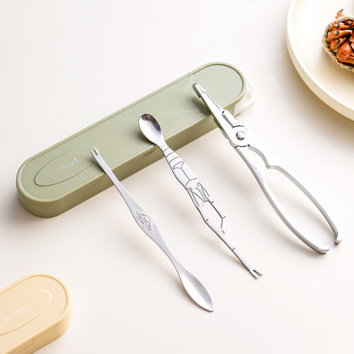 onlycook吃螃蟹专用工具带收纳盒