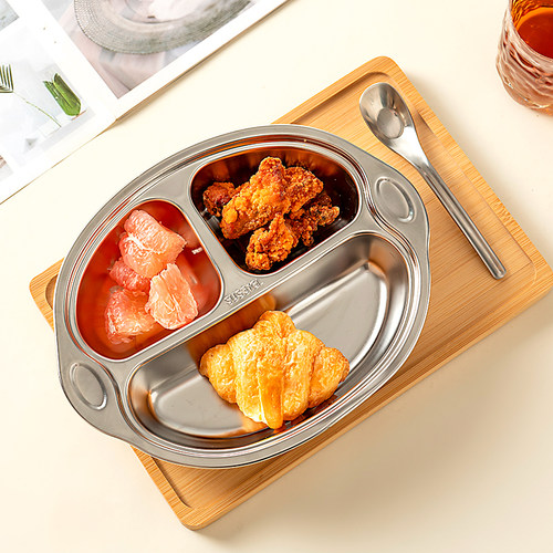 onlycook316L不锈钢儿童分餐盘