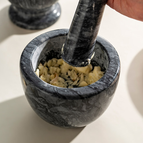onlycook天然大理石捣蒜器