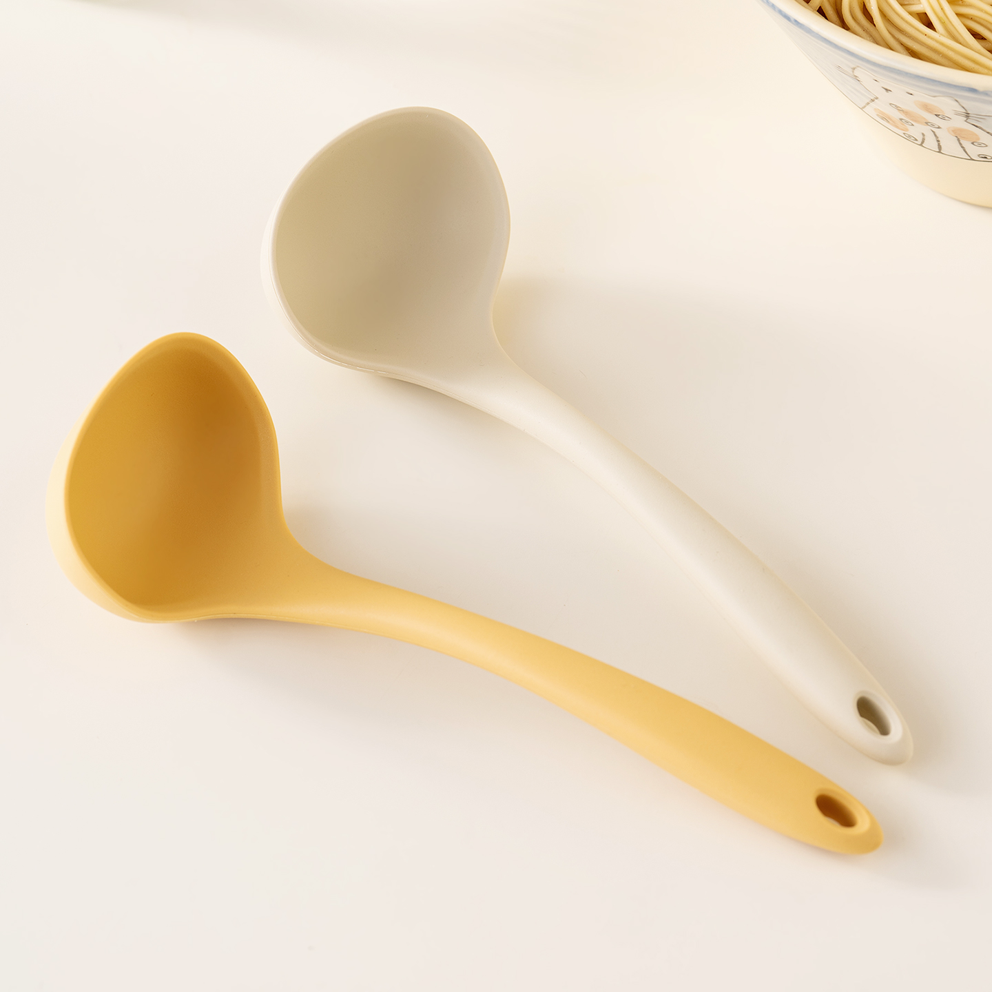 onlycook硅胶小汤勺食品级嗦粉勺