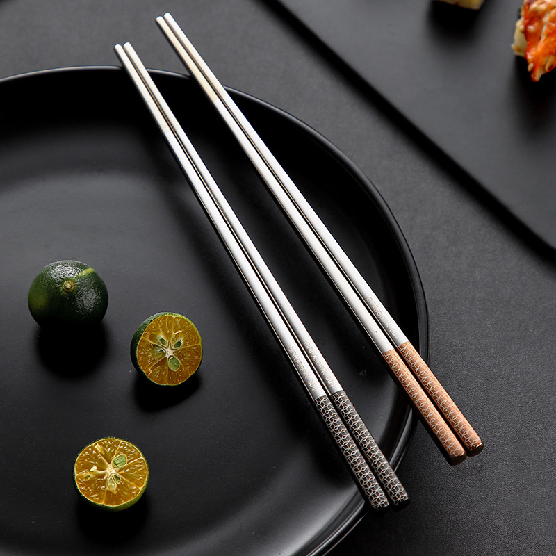 onlycook家用彩色304不锈钢筷子