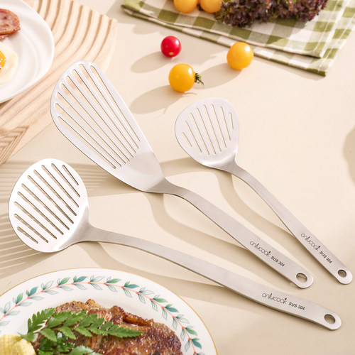 onlycook煎铲304不锈钢料理铲子