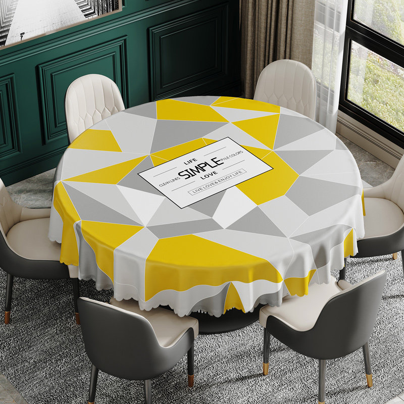 PVC圆桌布防水防油免洗圆形餐桌布家用北欧ins大圆桌台布防烫桌垫,居家布艺,桌布,淘宝优惠券,粉丝福利购,淘宝优惠卷
