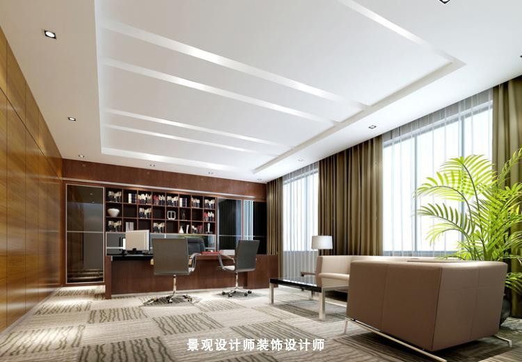 总经理办公室设计案例效果图 董事长办公室 老总办公室 豪华办公