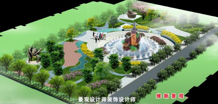 城市广场 小区广场设计案例效果图 都市夜景 都市广场  城市地标