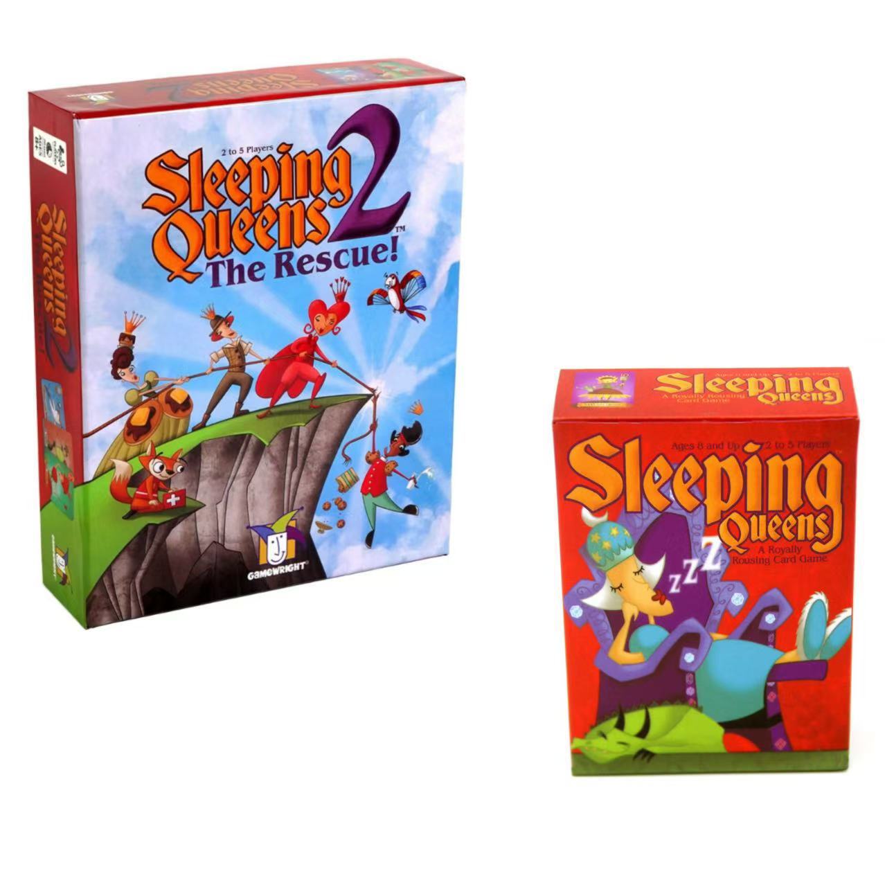 全英文The Rescu拯救Sleeping Queens  - 家庭聚会策略游戏卡牌