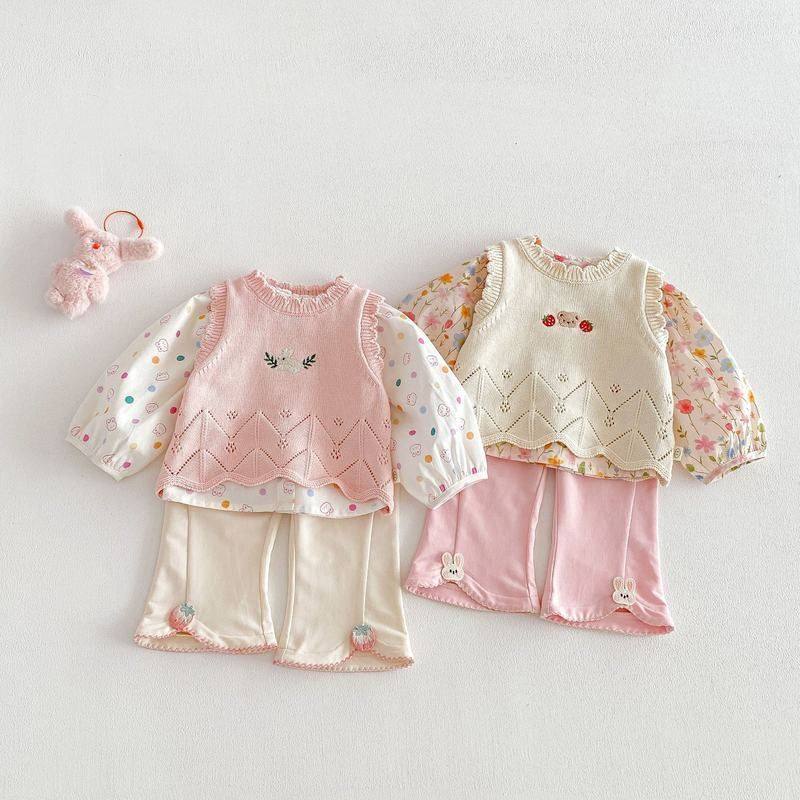 新款小兔洋气韩版毛衣小熊马甲儿童刺绣女童宝宝上衣2026春季针织,童装/婴儿装/亲子装,毛衣/针织衫,淘宝优惠券,粉丝福利购,淘宝优惠卷