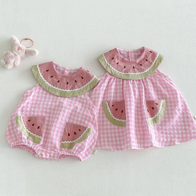 公主裙宝宝夏季格子连衣裙裙子女童儿童2026夏装新款爱心复古韩版