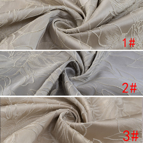 高档提花布料金银丝连衣裙