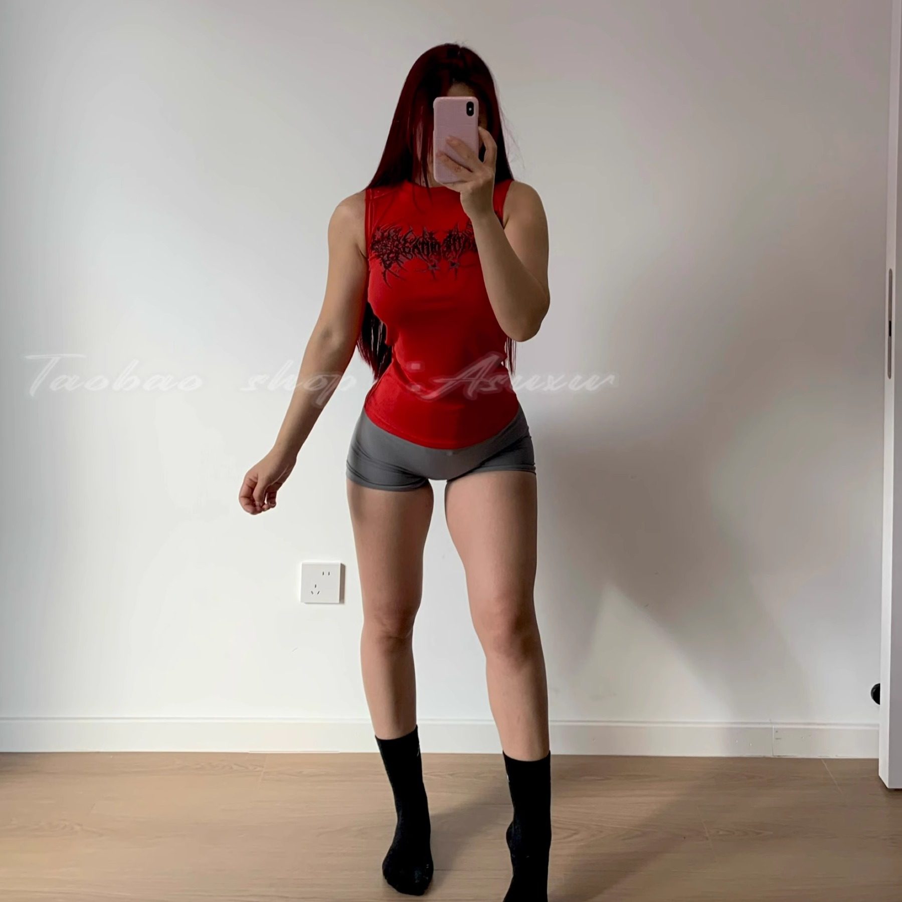 Asuxw无袖设计款运动健身背心女