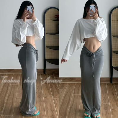 Asuxw爆显身材！美式复古包臀裙