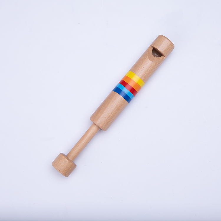 儿童木制口哨玩具 彩色木拉笛玩具滑哨 幼儿园奥尔夫打击乐器Orff