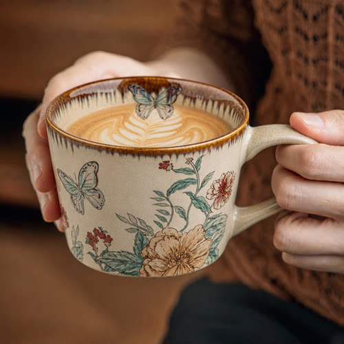 【新品上市】复古窑变陶瓷咖啡杯