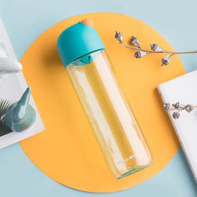 茶花塑料水杯耐高温塑料杯train