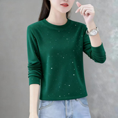 纯色t恤秋衣女上衣2026新款 春秋打底衫 打底小衫 女修身 女 内搭长袖