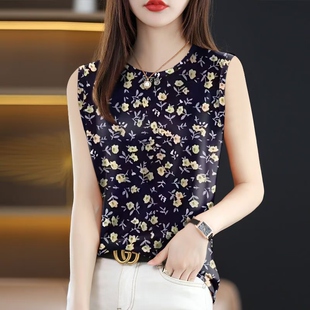 外穿百搭舒适无袖 打底上衣 印花吊带背心女夏季 清仓捡漏2025新款