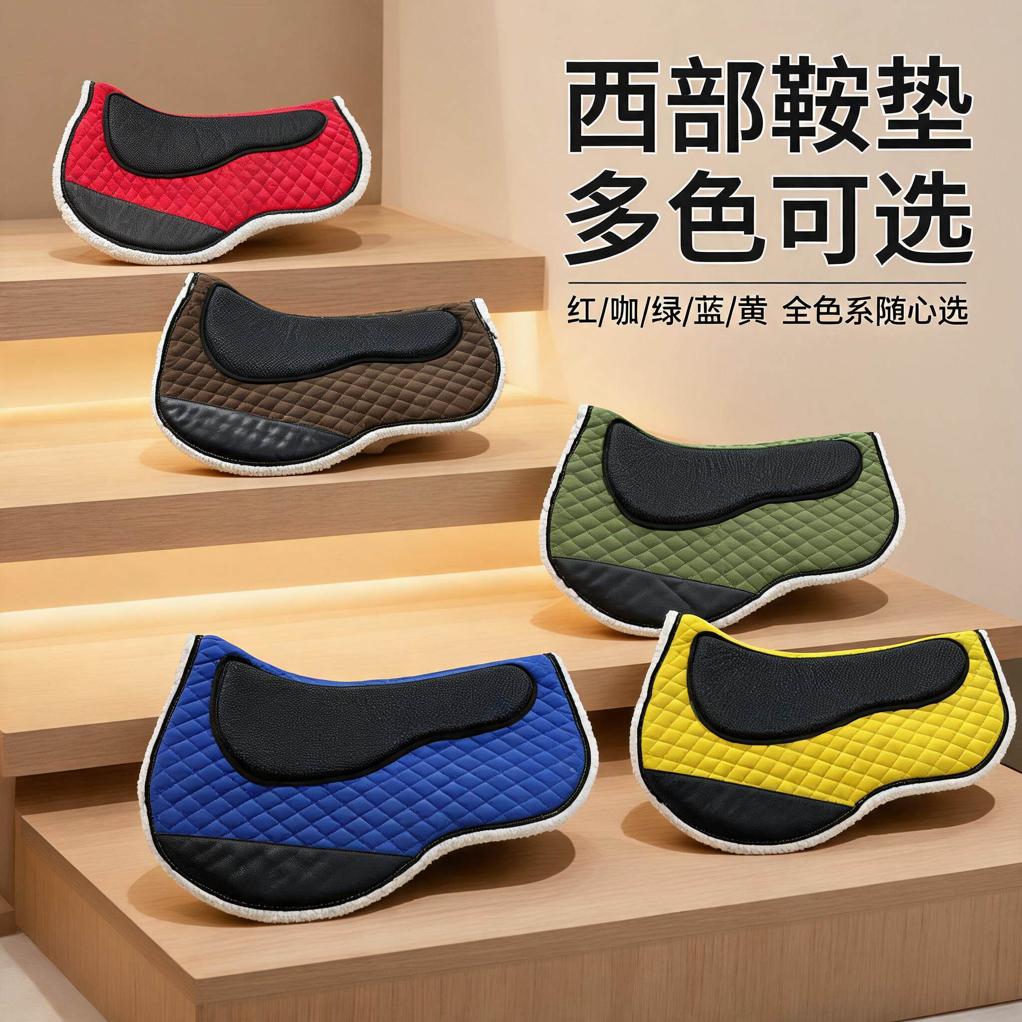 精骑加厚减震防打背马鞍垫