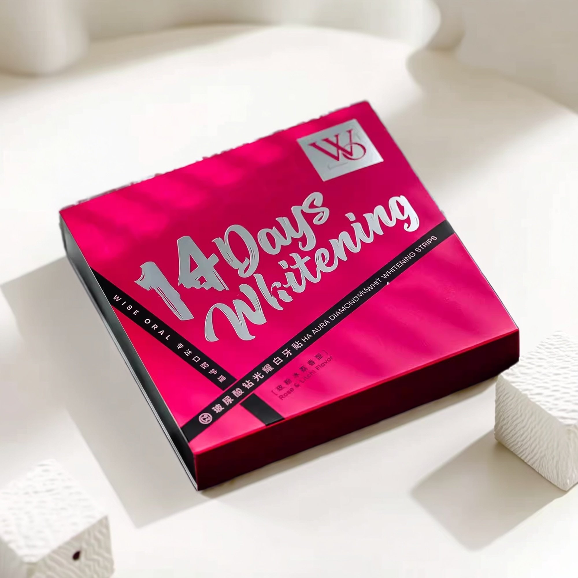 1.15再见一口黄牙!华熙旗下篙端线玻尿酸钻光耀白牙贴 14片装