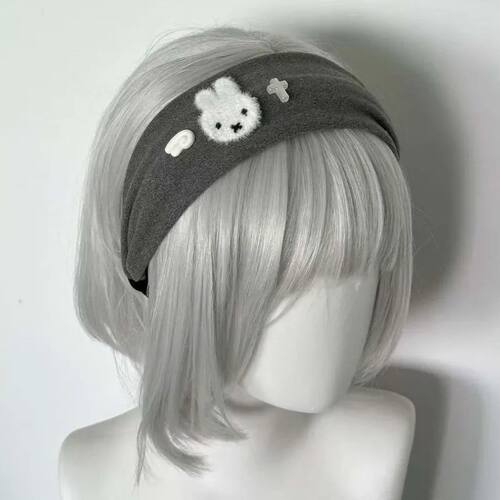 Hot Cartoon Miffy Series Wide-edge Grey Headband Cute Creati