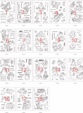 Cute monster Transparent Clear Stamps for DIY Scrapbooking/C