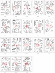 Cute monster Transparent Clear Stamps for DIY Scrapbooking/C