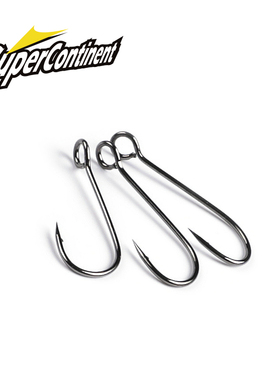 Supercontinent Barb Hook Fishing hook big ring Carbon Steel
