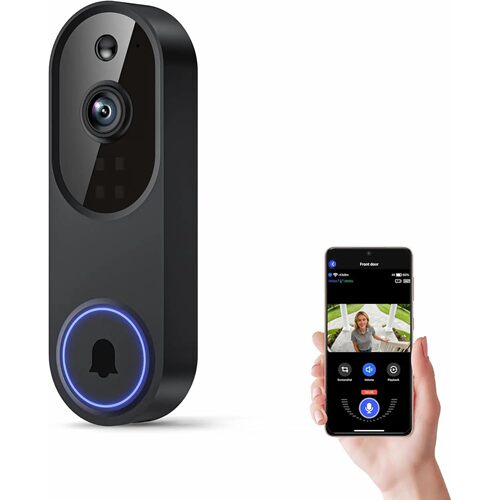 Wireless Wi-Fi Video Doorbell Camera with Two-Way Audio, AI