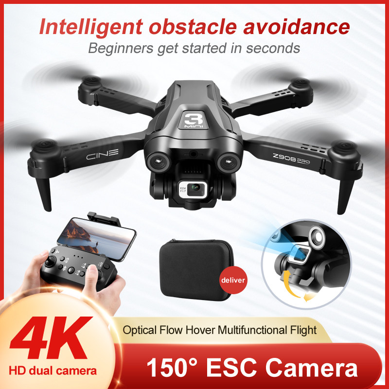 2024 신제품 Z908 프로 드론 4K 프로페셔널 HD 듀얼 카메라 드론