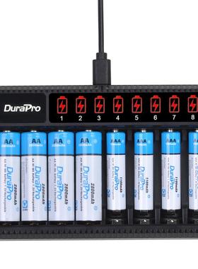 DuraPro 2800mAH AA Rechargeable Battery+1100mAH AAA Ni-MH ba