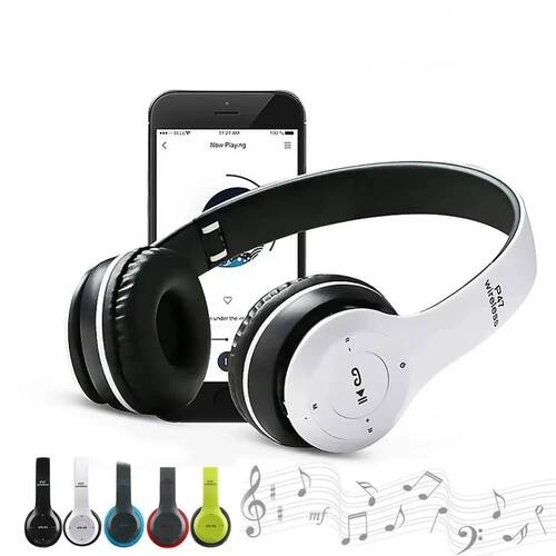 P47 Wireless Bluetooth Headphone With Microphone Foldable He