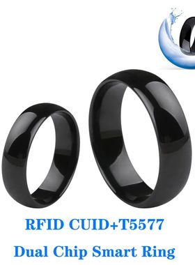 RFID Smart Chip Dual Frequency Ring T5577+CUID Rewritable Ta