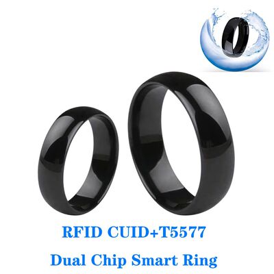 RFID Smart Chip Dual Frequency Ring T5577+CUID Rewritable Ta