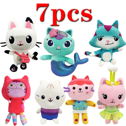 Gabby Dollhouse Plush Toys Kawaii Mercat Cute Stuffed Animal